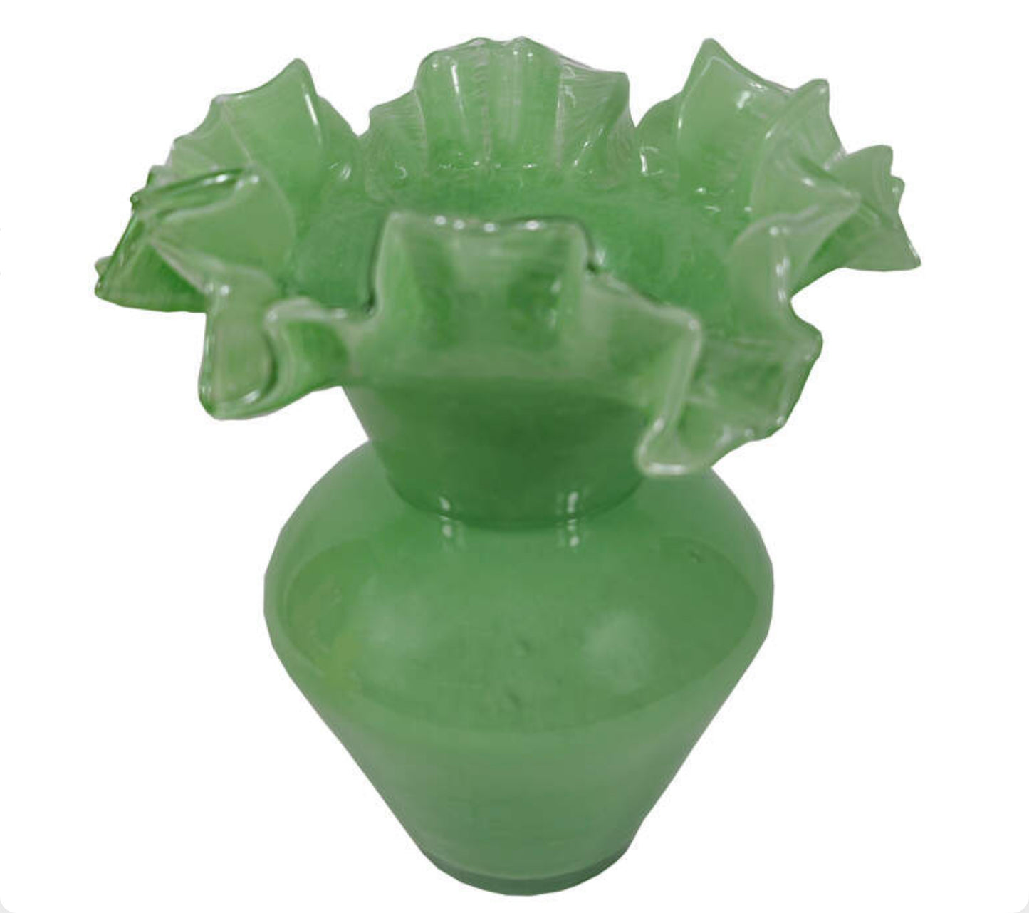 Glasvase Jade — geschwungene Form