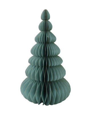 Stehender Tannenbaum aus Wabenpapier in Mint, in 33 und 130 cm, von LATÉLIO
