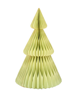 Stehender Tannenbaum aus Wabenpapier in Pistazie, Größe 50 cm