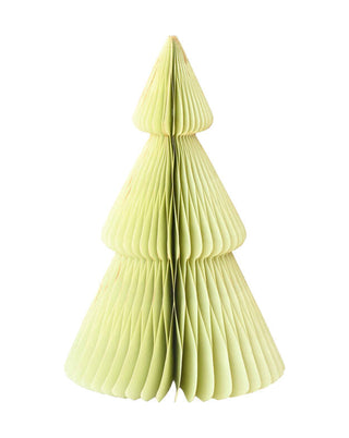 Stehender Tannenbaum aus Wabenpapier in Pistazie, Größe 80 cm
