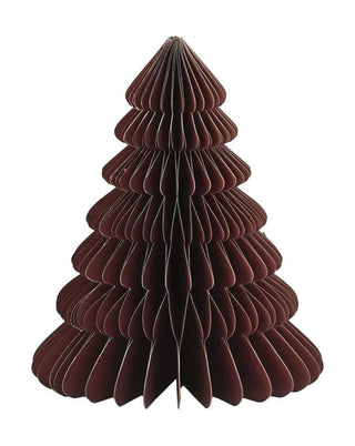 Stehender Tannenbaum aus Wabenpapier in Bordeaux, in 50 und 80 cm, von LATÉLIO
