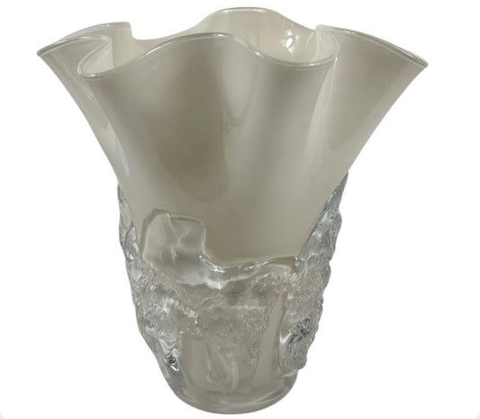 Glasvase Beige Luster — mittlere Form