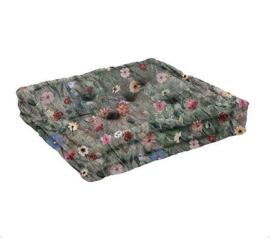 Sitzkissen Blumen — 3D bestickt