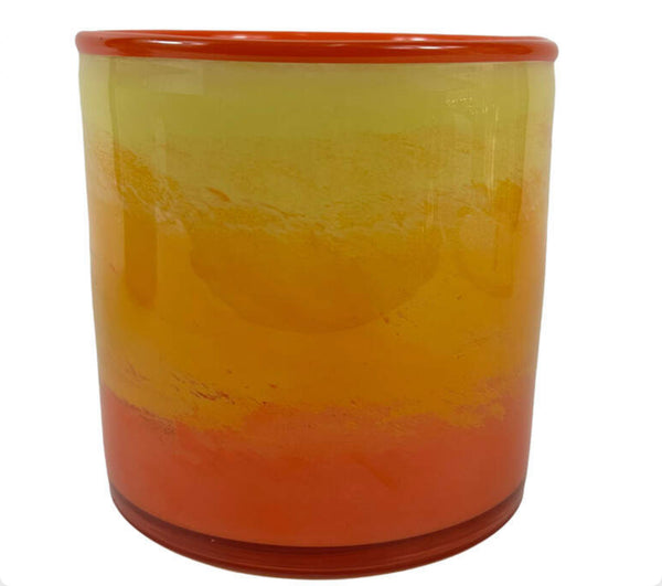 Glasvase Mehrfarbig Orange