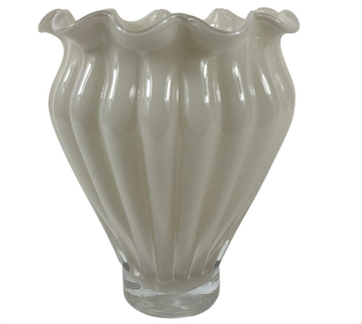 Glasvase Beige Luster — kleine Form