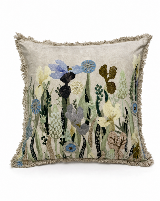 Dekokissen Floral — 3D bestickt
