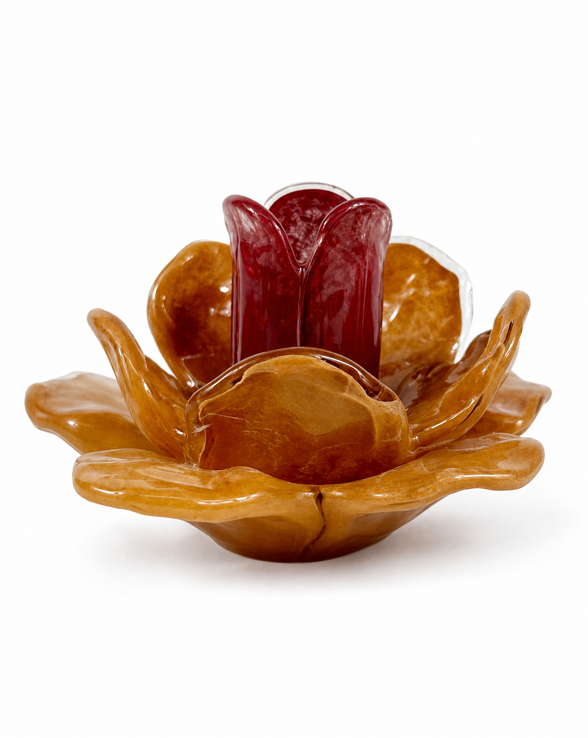 Kerzenhalter Glas — Peach