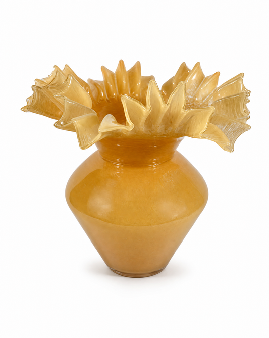 Glasvase Peach — großes Statement-Piece