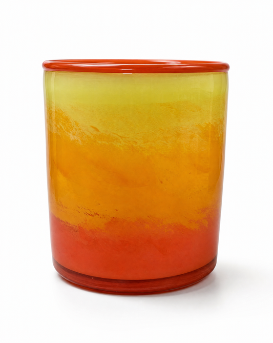 Glasvase Mehrfarbig Orange